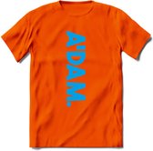 A'Dam Amsterdam T-Shirt | Souvenirs Holland Kleding | Dames / Heren / Unisex Koningsdag shirt | Grappig Nederland Fiets Land Cadeau | - Oranje - L