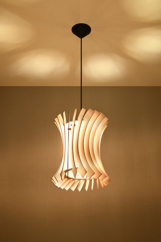 Sollux - Hanglamp Oriana Ø 30 cm hout