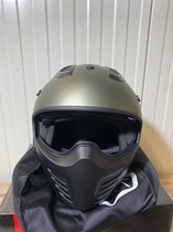 Vito Bruzano Jethelm - Motorhelm - Mat Titanium- Maat S