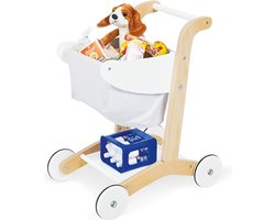 Houten speelgoed winkelwagentje Pinolino Kinderträume 228400 rollenspelspeelgoed