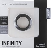 Infinity - Thin - Medium Cockring - Black - Cock Rings black