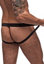 Rip Off Jock - Black - S/M - Maat S/M - Lingerie For Him