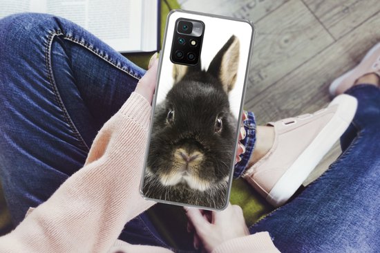 Coque Xiaomi Redmi 10 - Lapin - Animaux domestiques - Fourrure - Coque de téléphone en Siliconen