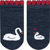 FALKE Swan Hearts Antislipsokjes Baby 10563 - Blauw 6120 marine Kinderen - 74-80