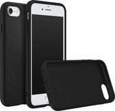 Apple iPhone SE (2022) Hoesje - Rhinoshield - SolidSuit Serie - Echt Leer Backcover - Zwart - Hoesje Geschikt Voor Apple iPhone SE (2022)