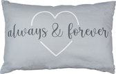 kussen coeur always&forever 40x60cm