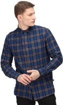 Het Regatta Lance shirt - outdoorshirt - heren - katoen - Coolweave - Blauw