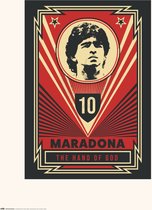 Grupo Erik Maradona The Hand of God Kunstdruk 30x40cm Poster - 30x40cm