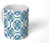 Mok - Koffiemok - Design - Groen - Cirkel - Mokken - 350 ML - Beker - Koffiemokken - Theemok