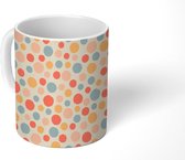 Mok - Koffiemok - Stippen - Patronen - Pastel - Mokken - 350 ML - Beker - Koffiemokken - Theemok