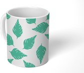 Mok - Koffiemok - Bladeren - Patronen - Monstera - Mokken - 350 ML - Beker - Koffiemokken - Theemok