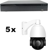 Beveiligingscamera set Sony 5x PTZ Dome camera 8MP UltraHD 4K