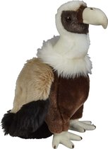 Pluche knuffel dieren Vale Gier roofvogel van 28 cm - Speelgoed knuffels vogels - Leuk als cadeau voor kinderen