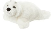 Pluche kleine witte zeehond pup knuffel van 16 cm - Dieren speelgoed knuffels cadeau - Zeehonden Knuffeldieren