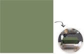 Tafelkleed - Tafellaken - 100x100 cm - Groen - Effen kleur - Olijfgroen - Binnen en Buiten