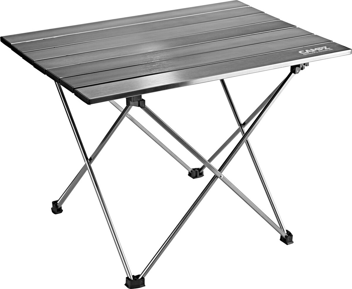 CAMPZ Uitrolbare tafel 56x40x40cm Ultra Light, zilver