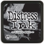 Ranger Distress Stempelkussen - Mini ink pad - Zwart soot