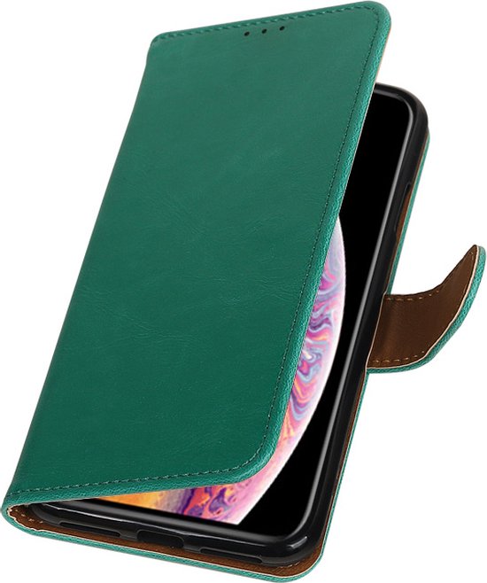 Étui Business en cuir PU pour Xperia XZ1 vert