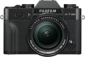 Fujifilm X -T30 II + 18-55mm, 26,1 MP, 9600 x 2160 pixels, X-Trans CMOS 4, 4K Ultra HD, Écran tactile, Noir