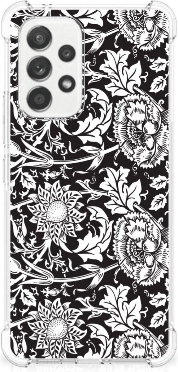 Samsung Galaxy A53 5G Case Black Flowers