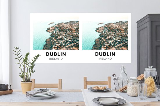 Stickers muraux - Dublin - Irlande - Water - 120x60 cm - Feuille adhésive