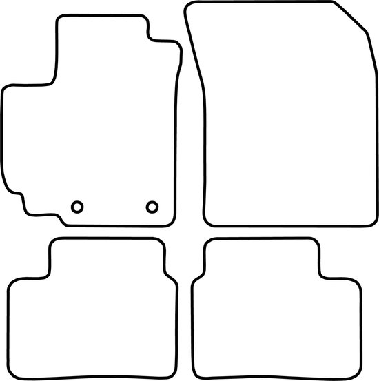 Walser Gummimatten passend für Suzuki Swift 3/4, 2005-2012, Fußmatten Auto-Matten Gummi