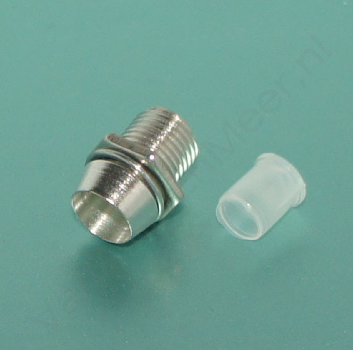 5mm Led fitting metaal chrome