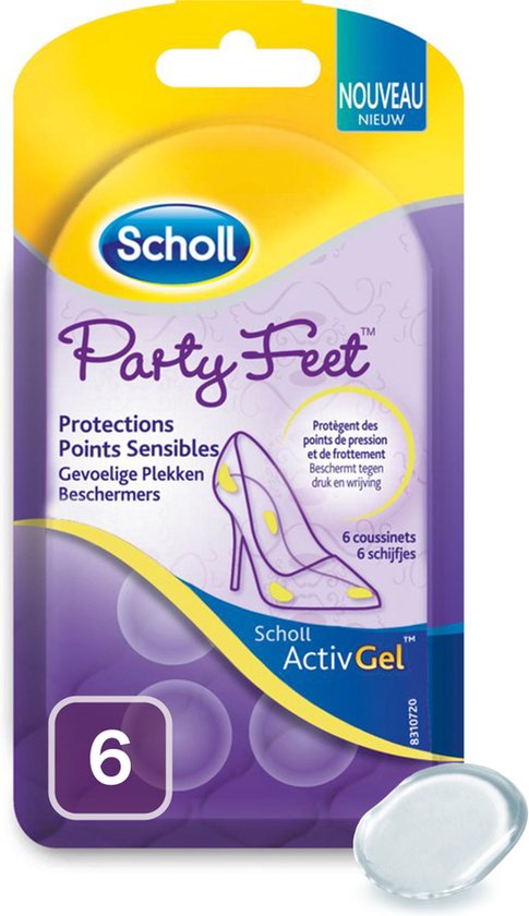 Scholl Party Feet – Gevoelige Plekken Beschermers ActivGel – 6 Schijfjes