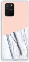 Case Company® - Samsung Galaxy S10 Lite hoesje - A touch of peach - Soft Cover Telefoonhoesje - Bescherming aan alle Kanten en Schermrand