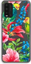 Case Company® - Xiaomi Redmi 9T hoesje - Papegaaien - Soft Cover Telefoonhoesje - Bescherming aan alle Kanten en Schermrand
