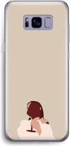 Case Company® - Samsung Galaxy S8 Plus hoesje - I drink wine - Soft Cover Telefoonhoesje - Bescherming aan alle Kanten en Schermrand