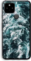 Case Company® - Google Pixel 5 hoesje - Zee golf - Soft Cover Telefoonhoesje - Bescherming aan alle Kanten en Schermrand