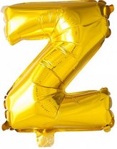 folieballon letter 'Z' 16 cm goud