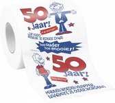 toiletpapier 50 jaar heren 10 x 9 cm papier wit
