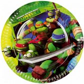 bordjes Ninja Turtles 18 cm karton groen 8 stuks