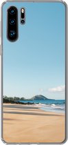 Geschikt voor Huawei P30 Pro hoesje - Strand - Zomer - Palmbomen - Siliconen Telefoonhoesje