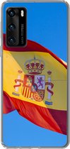 Geschikt voor Huawei P40 hoesje - De nationale vlag van Spanje - Siliconen Telefoonhoesje