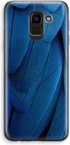 Case Company® - Samsung Galaxy J6 (2018) hoesje - Pauw - Soft Cover Telefoonhoesje - Bescherming aan alle Kanten en Schermrand