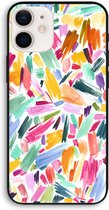 Case Company® - iPhone 12 Pro hoesje - Watercolor Brushstrokes - Biologisch Afbreekbaar Telefoonhoesje - Bescherming alle Kanten en Schermrand
