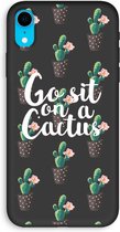 Case Company® - iPhone XR hoesje - Cactus quote - Biologisch Afbreekbaar Telefoonhoesje - Bescherming alle Kanten en Schermrand
