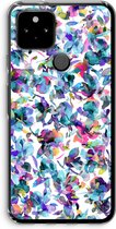 Case Company® - Google Pixel 5 hoesje - Hibiscus Flowers - Soft Cover Telefoonhoesje - Bescherming aan alle Kanten en Schermrand