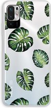 Case Company® - Xiaomi Redmi Note 10 5G hoesje - Tropische bladeren - Soft Cover Telefoonhoesje - Bescherming aan alle Kanten en Schermrand