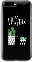 Case Company® - iPhone 7 PLUS hoesje - Hey you cactus - Soft Cover Telefoonhoesje - Bescherming aan alle Kanten en Schermrand