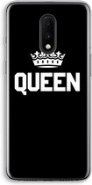 Case Company® - OnePlus 7 hoesje - Queen zwart - Soft Cover Telefoonhoesje - Bescherming aan alle Kanten en Schermrand