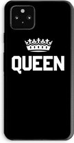 Case Company® - Google Pixel 5a 5G hoesje - Queen zwart - Soft Cover Telefoonhoesje - Bescherming aan alle Kanten en Schermrand