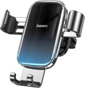 Baseus Universal Phone Holder for the Car - Ventilation Grille - Clamps Automatically - Mobile Phone GSM Holder - Accessories - Smartphone Mobile Car Phone Holder - Handsfree Calling - Adjustable - Apple iPhone - Samsung (zwart) SUYL-LG01