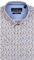 R.B. Boston Casual hemd korte mouw Blauw Marschall SS Button Down 116670/203