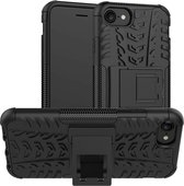 Case2go - Telefoonhoesje geschikt voor iPhone SE 2022 - Schokbestendige Back Cover - Zwart