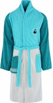 badjas Tres katoen turquoise/blauw/wit maat XL