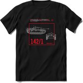 Stug 3 Tank Destroyer leger T-Shirt | Unisex Army Tank Kleding | Dames / Heren Tanks ww2 shirt | Blueprint | Grappig bouwpakket Cadeau - Zwart - 3XL